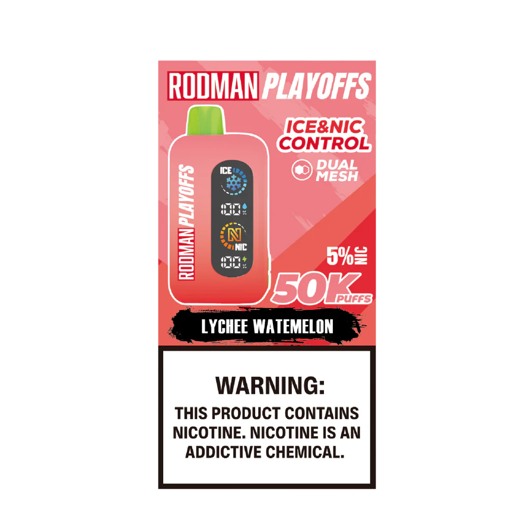 Lychee Watermelon RODMAN Playoffs 50K Puffs Disposable Vape - Image 2