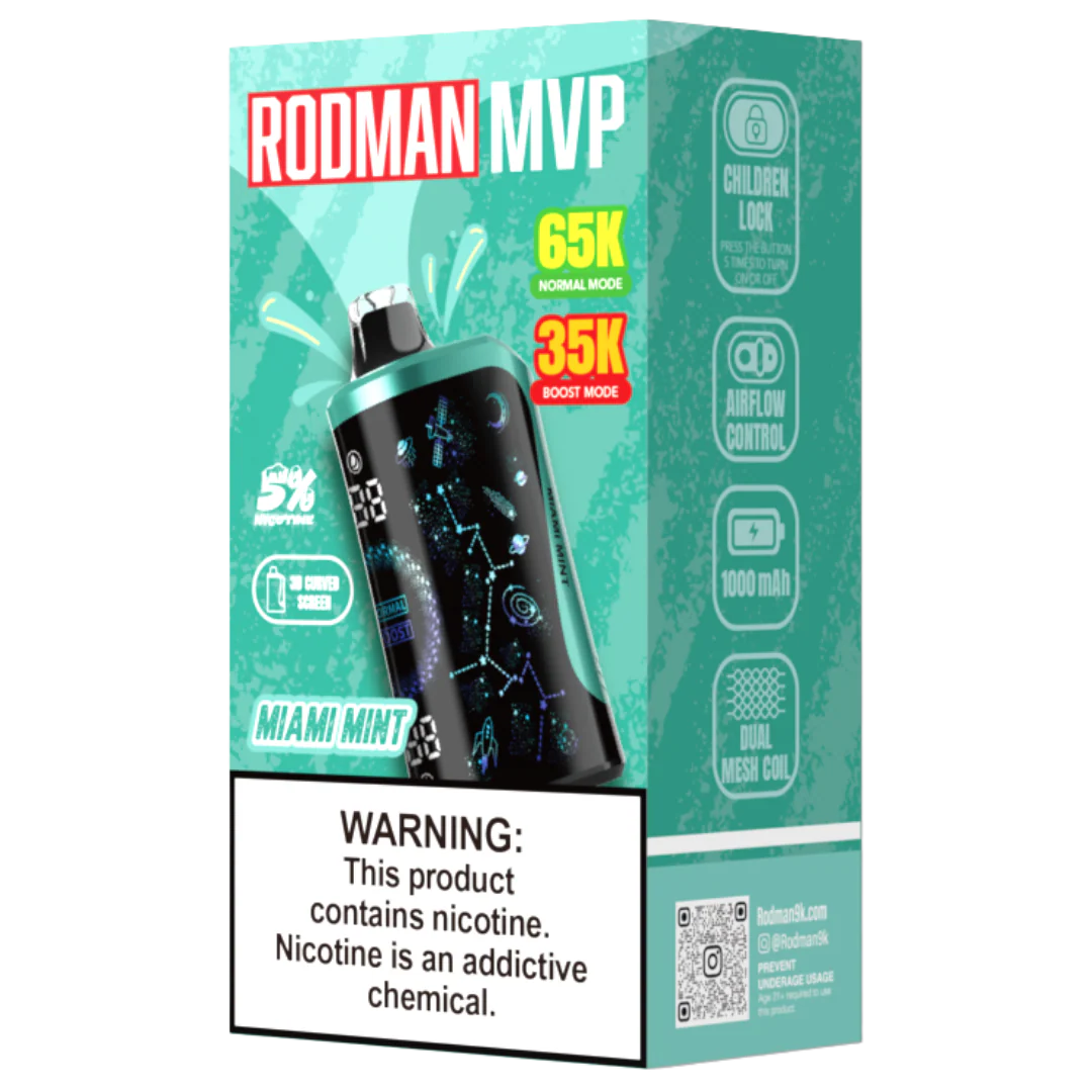 Miami Mint RODMAN MVP 65K Puffs Disposable Vape