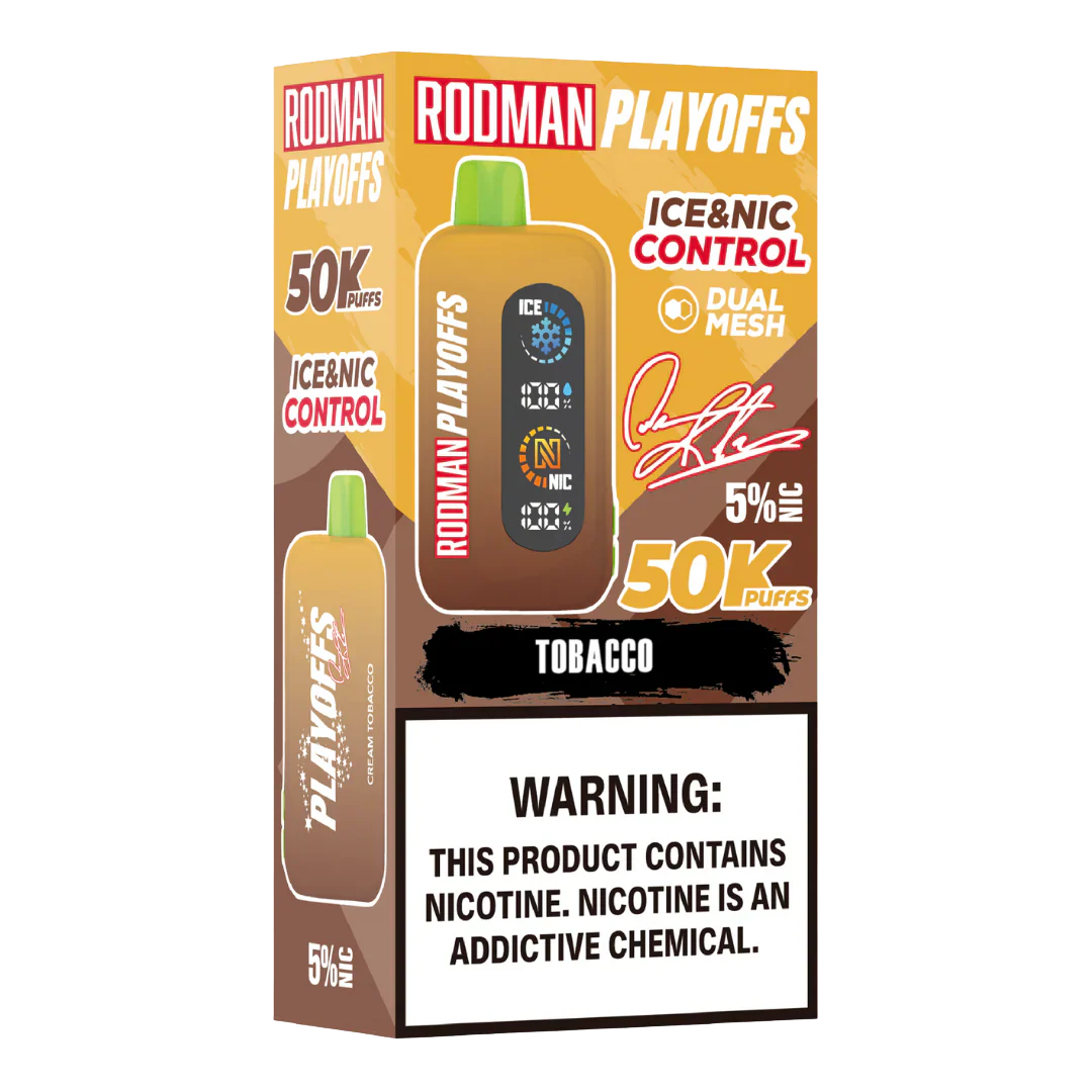 Tobacco RODMAN Playoffs 50K Puffs Disposable Vape